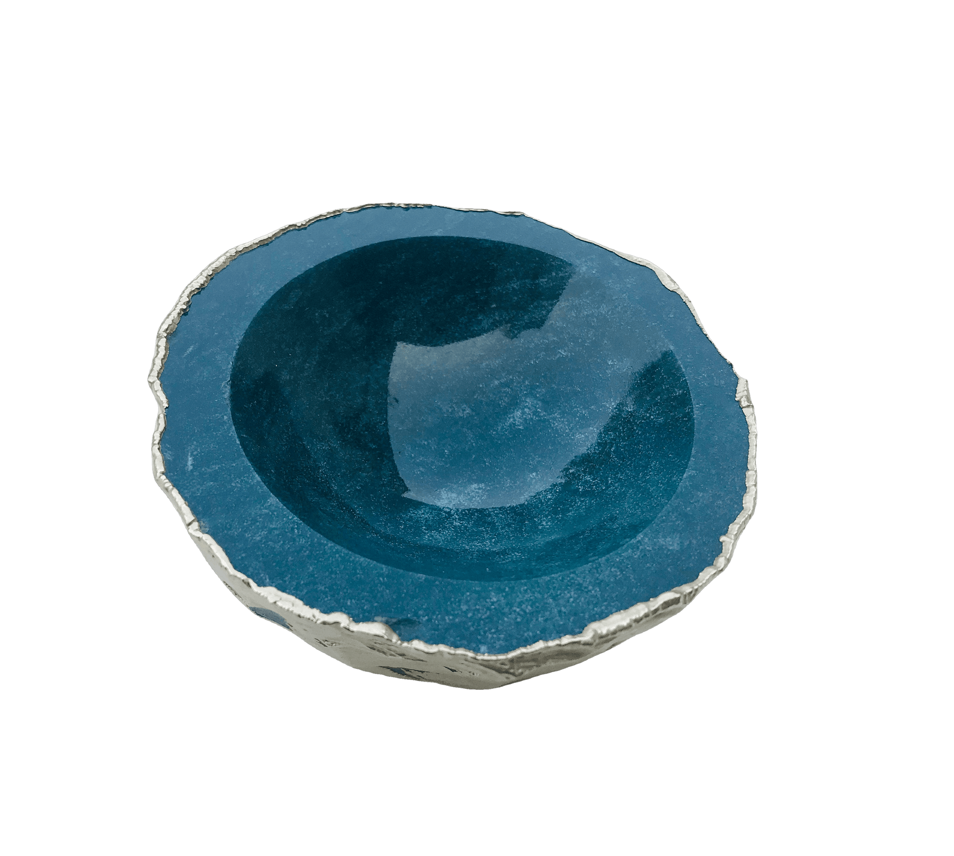 Green Blue Agate Geode Jewelry Bowl - MAIA HOMES
