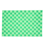 Green Checker Jute Rug