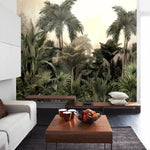 Green Dense Tropical Jungle Wall Mural