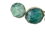 Green Fluorite Agate Cabinet Door Pull Handle - Set of 4