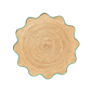 Green Trim Natural Round Jute Rug