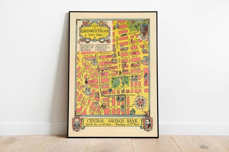 Greenwich Map Print| Art History