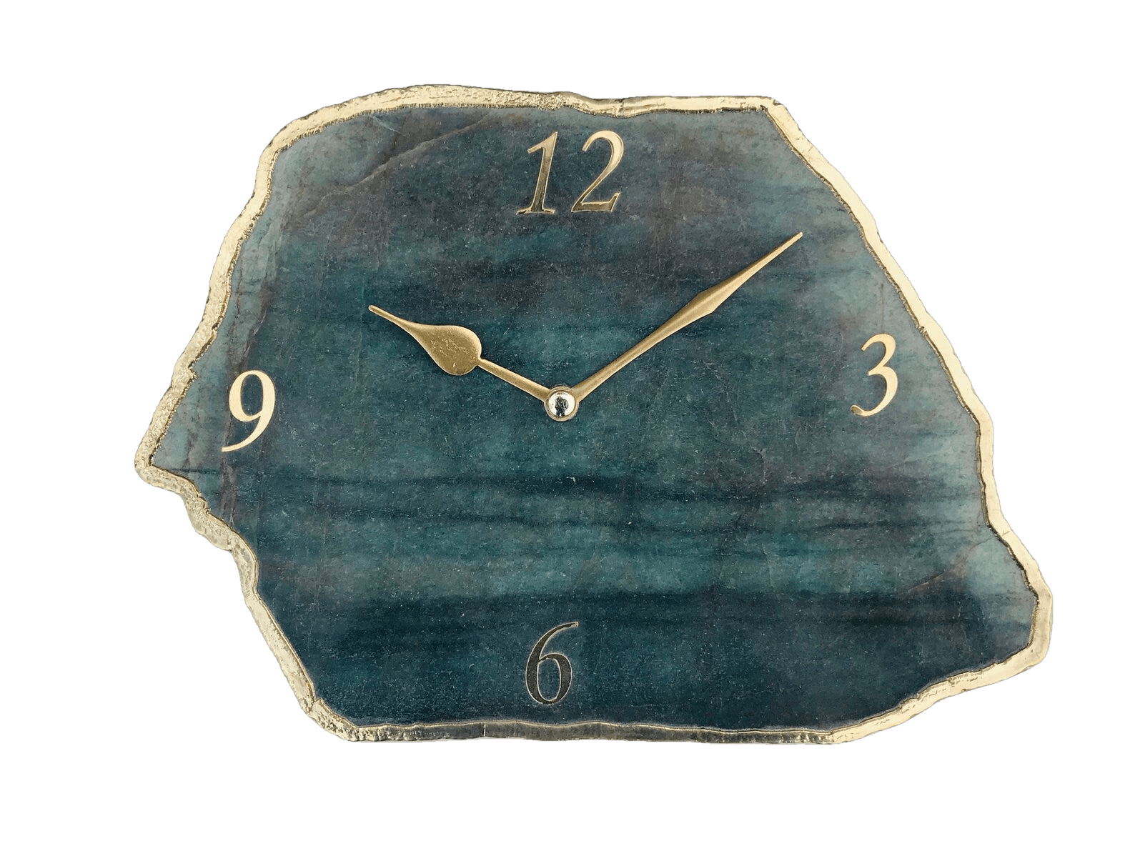 Grey Agate Large Wall Desk Clock