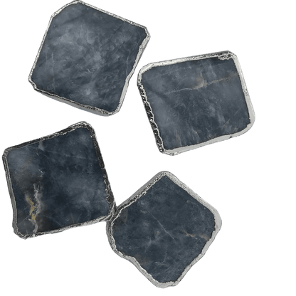 Grey Agate Quartz Coaster Set of 4 - MAIA HOMES