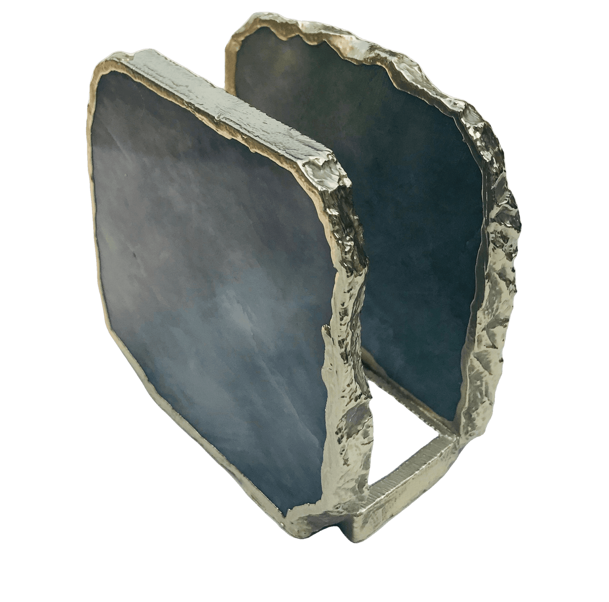 Grey Agate Stone Napkin Holder