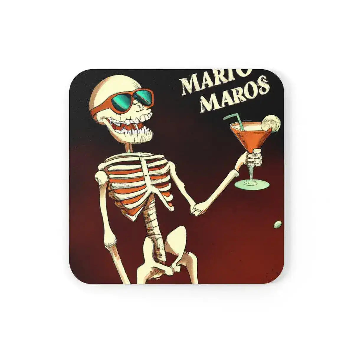 Halloween on Mars Cork Back Coaster Square 3.75" Ã— 3.75" Cork