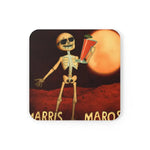 Halloween on Mars Cork Back Coaster Square 3.75" Ã— 3.75" Cork