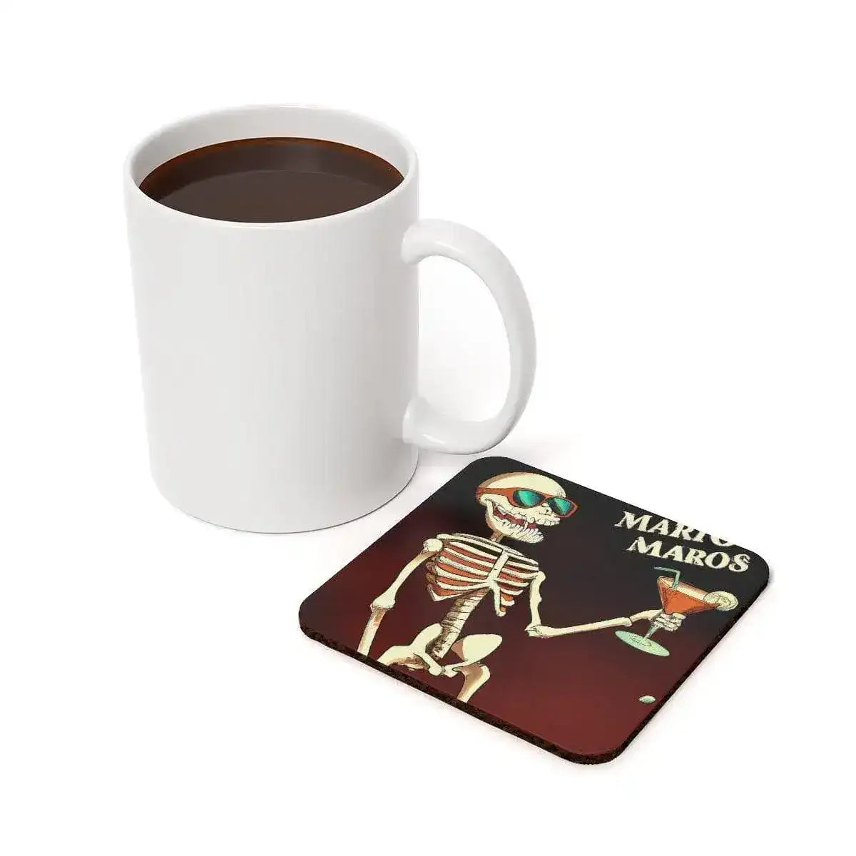 Halloween on Mars Cork Back Coaster