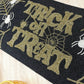 Halloween Trick or Treat Black and Gold Beaded Table Runner