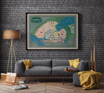 Hamburg Map Print| Art History