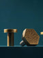 Hammered Brass Geometric Cabinet Drawer Knob - MAIA HOMES