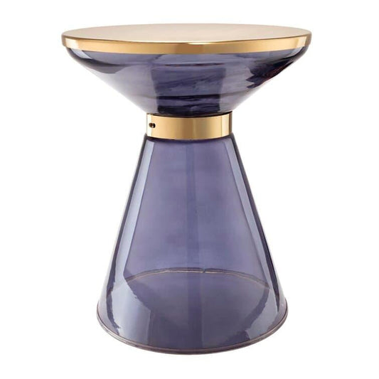 Hand Blown Glass End Table - MAIA HOMES