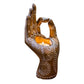 Hand Carved Buddha Mudra Hand Candle Holder - MAIA HOMES