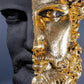 Hand Crafted Black Gold Zeus Bust Sculpture - MAIA HOMES