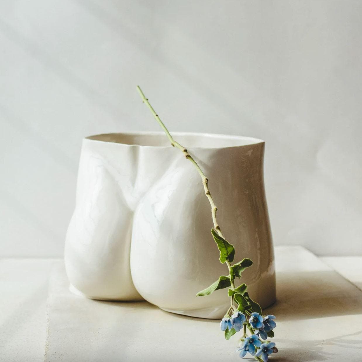 Hand Crafted David's Nude Porcelain Vase - MAIA HOMES