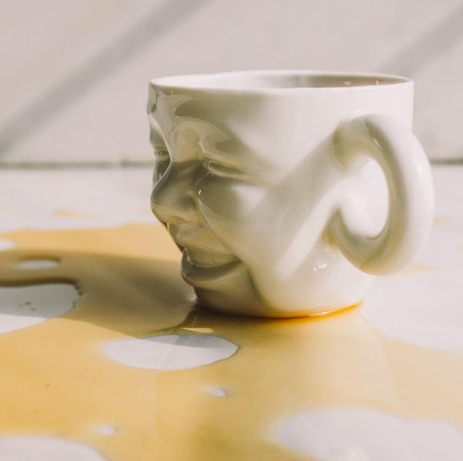 Hand Crafted Porcelain Happy Baby Face Coffee Mug - MAIA HOMES