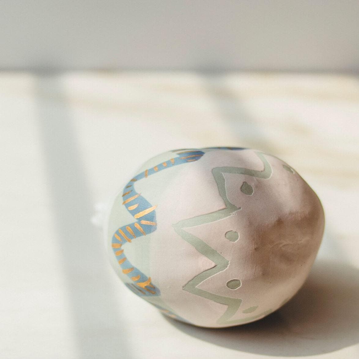Hand Crafted Porcelain Pomegranate Deco - Emerald - MAIA HOMES