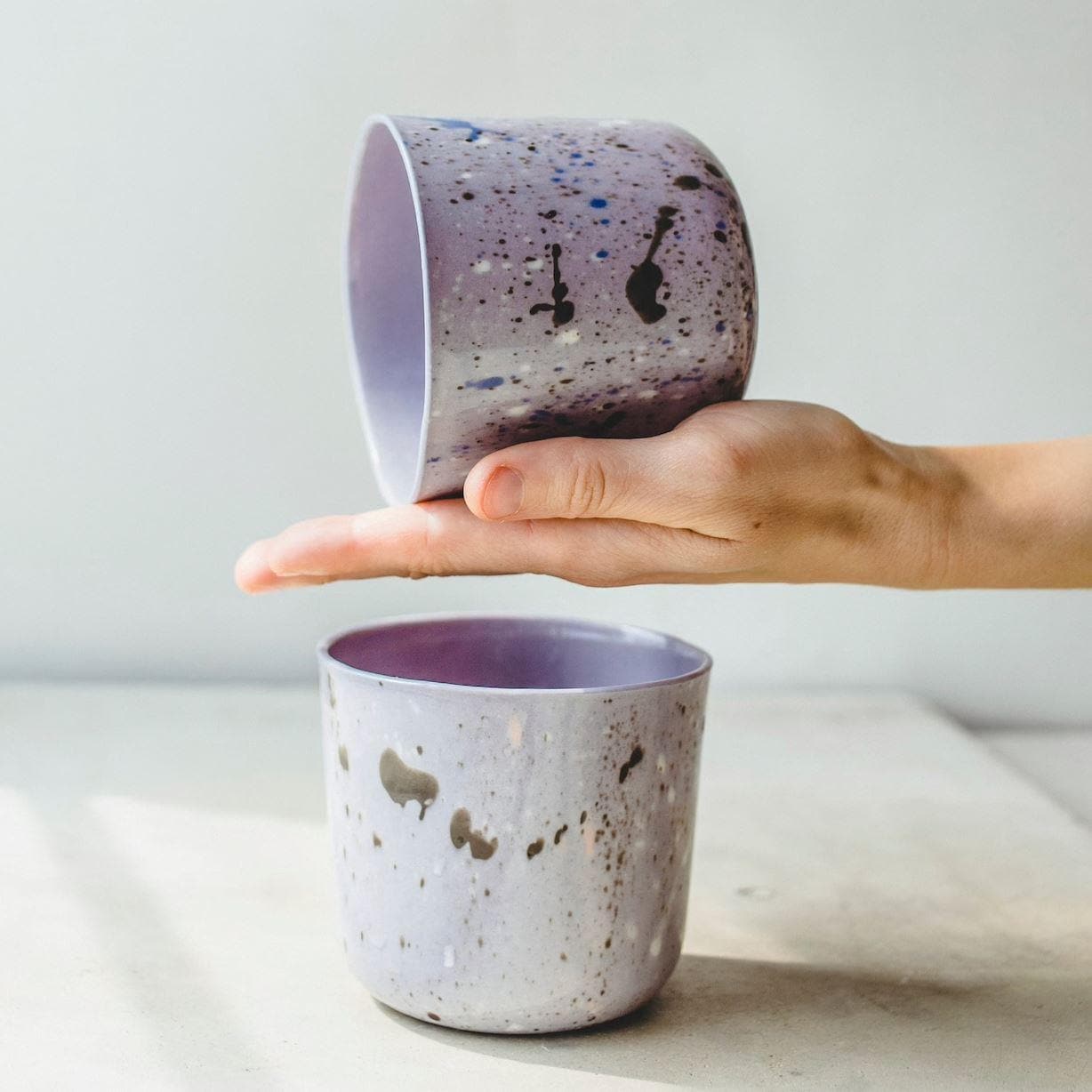 Hand Crafted Watercolor Speckled Coffee Mug - MAIA HOMES