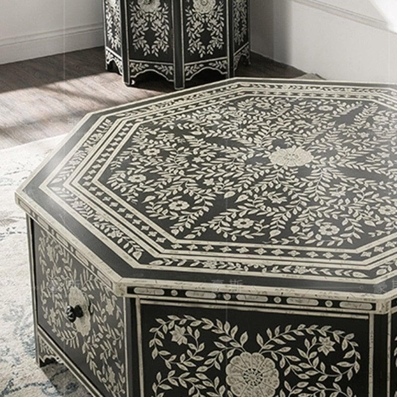 Hand Painted Diamond Coffee Table