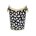 Hand Painted Leopard Print Waste Basket