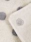 Hand Tufted Grey and White Polka Dots Cotton Bath Rug - MAIA HOMES