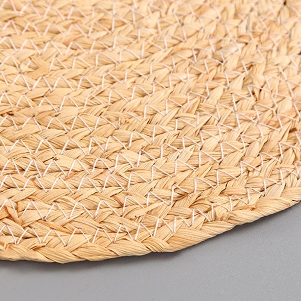 Hand Woven Bamboo Fiber Round Placemat