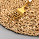 Hand Woven Bamboo Fiber Round Placemat