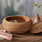 Hand-Woven Round Rattan Storage with Lid - MAIA HOMES