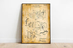 Handball Glove Patent Print| Framed Art Print