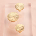 Handcrafted Hammered Brass Cabinet Drawer Knobs