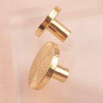 Handcrafted Hammered Brass Cabinet Drawer Knobs