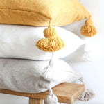 Handmade Boho Pom Pom Pillow Cover