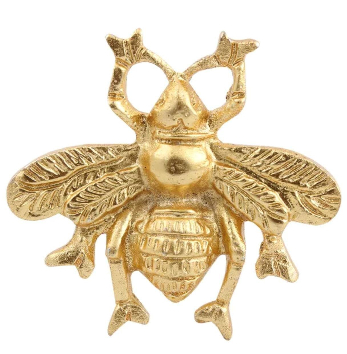 Handmade Brass Bumble Bee Cabinet Knob - MAIA HOMES