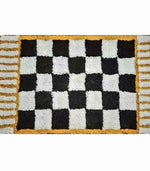 Handmade Cotton Checker Bathmat