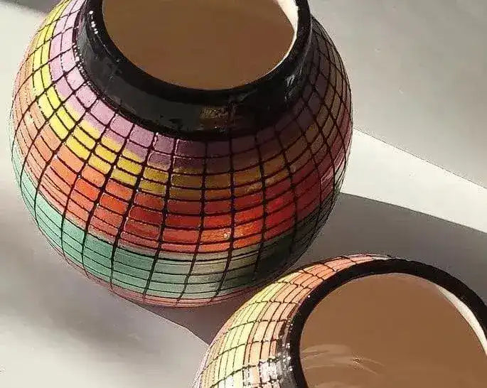 Handmade Large Color Cube Vase