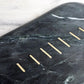 Handmade Marble Cheese Platter with Pure Brass Inlay - MAIA HOMES