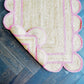 Handmade Pink Scalloped Jute Rug - MAIA HOMES