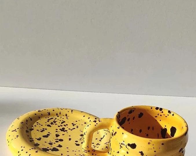 Handmade Yellow Live Coffee Cup