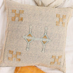 Handwoven Cactus Silk Pillow Cover Gray