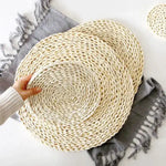 Handwoven Corn Fiber Round Placemat