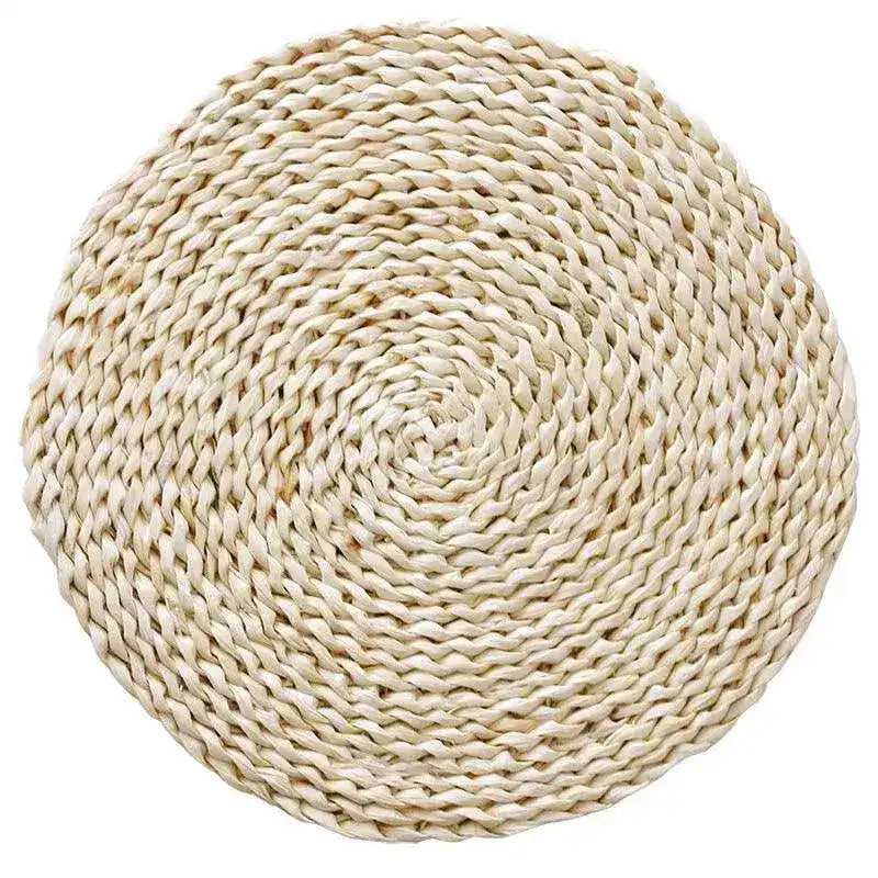 Handwoven Corn Fiber Round Placemat