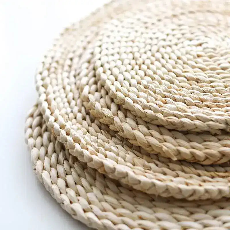 Handwoven Corn Fiber Round Placemat