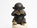 Hear No Evil See No Evil Monkey Figurines - Set of 4