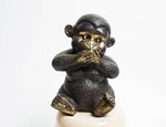 Hear No Evil See No Evil Monkey Figurines - Set of 4