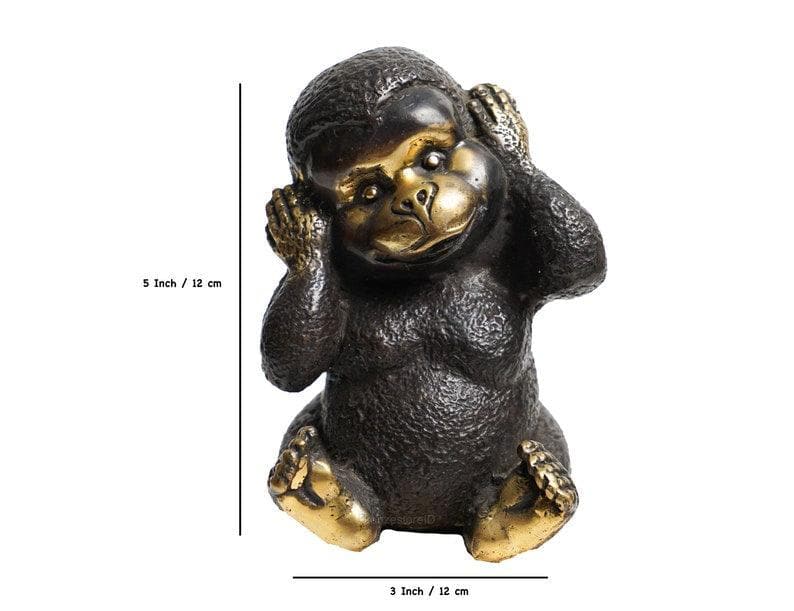 Hear No Evil See No Evil Monkey Figurines - Set of 4 - MAIA HOMES
