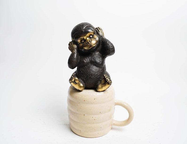 Hear No Evil See No Evil Monkey Figurines - Set of 4 - MAIA HOMES