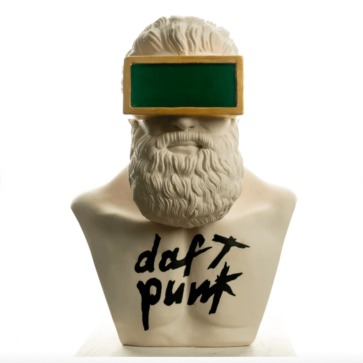 Hercules Greek God, Daft Punk Edition, White Sculpture