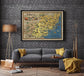 Hertfordshire Map Print| Art History