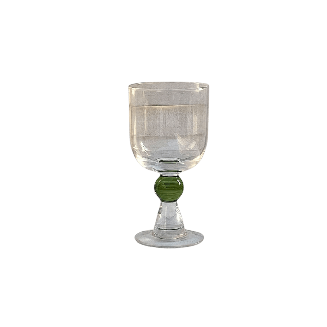 High-Footed Martini Glass Goblet Green