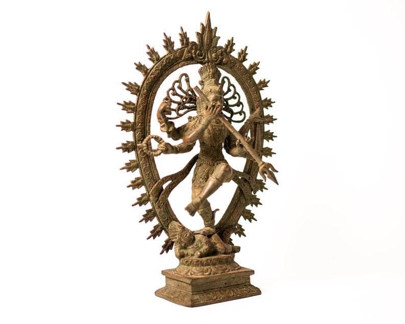 Hindu Dancing Shiva Nataraja Bronze Statue